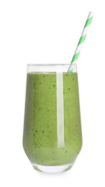 Beyaz camlı lezzetli organik smoothie.
