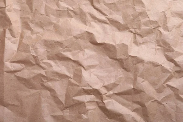 Arka Plan Olarak Buruşuk Kese Kağıdının Dokusu Yakın Plan — Stok fotoğraf