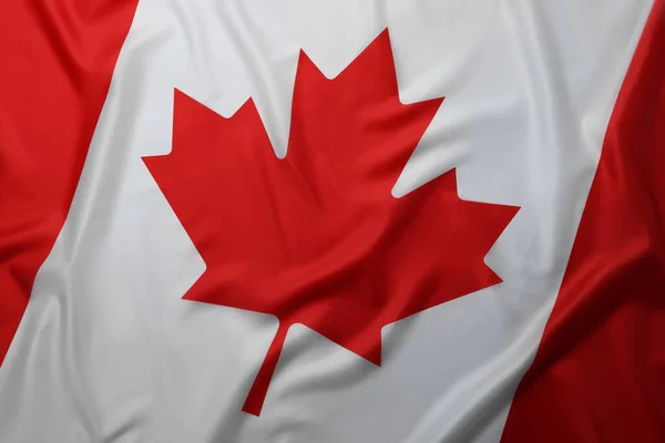 Флаг Канады Качестве Фона Вид Сверху — стоковое фото