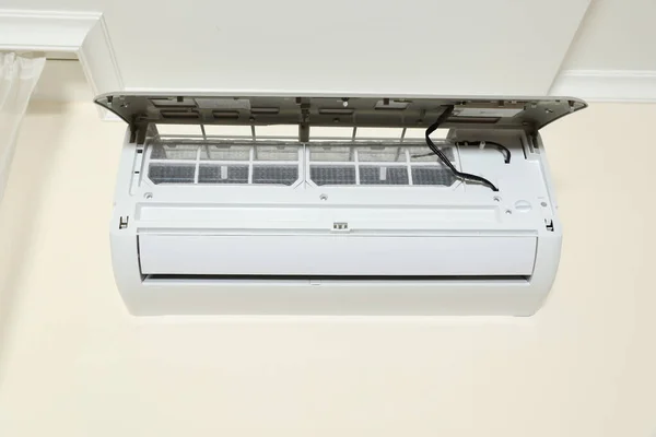 Moderne Airconditioner Witte Wand Binnen — Stockfoto