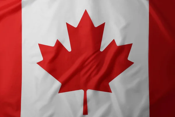 Arka Plan Olarak Kanada Bayrağı Üst Görünüm — Stok fotoğraf