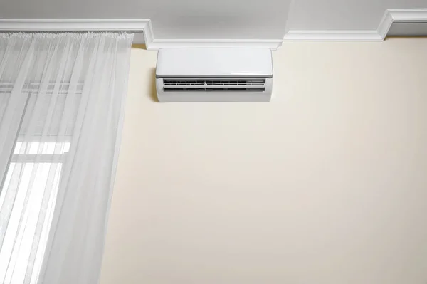 Moderne Airconditioner Witte Wand Binnen — Stockfoto