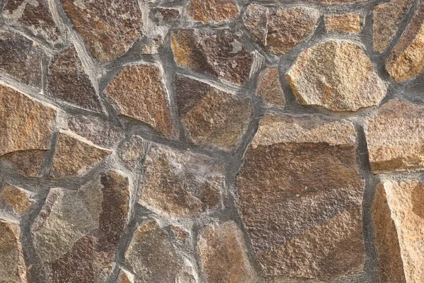 Textuur Van Bruine Stenen Muur Als Achtergrond — Stockfoto