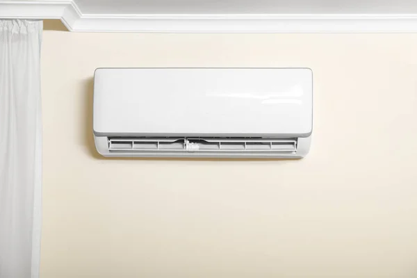 Moderne Airconditioner Witte Wand Binnen — Stockfoto
