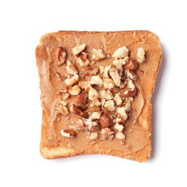 Fıstık ezmeli ve fındıklı tost.