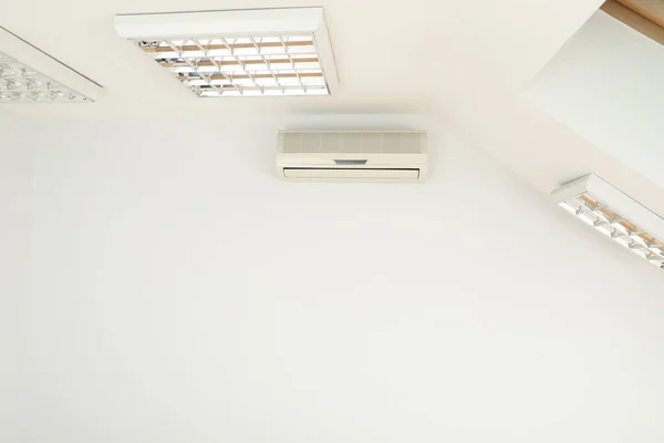 Moderne Airconditioner Witte Wand Binnen — Stockfoto