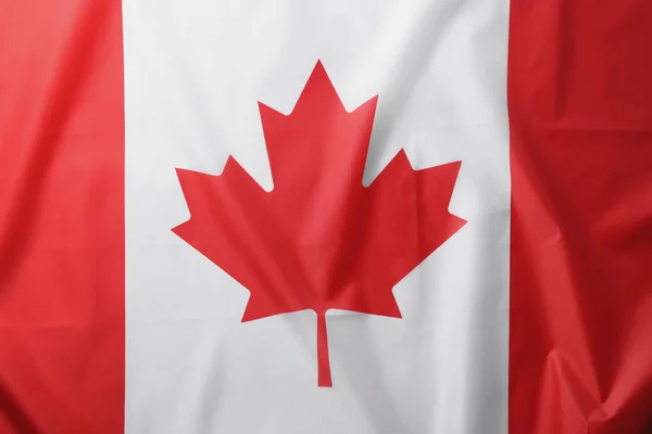 Arka Plan Olarak Kanada Bayrağı Üst Görünüm — Stok fotoğraf