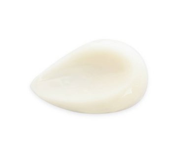 Üst görünümde izole edilmiş vücut kremi örneği