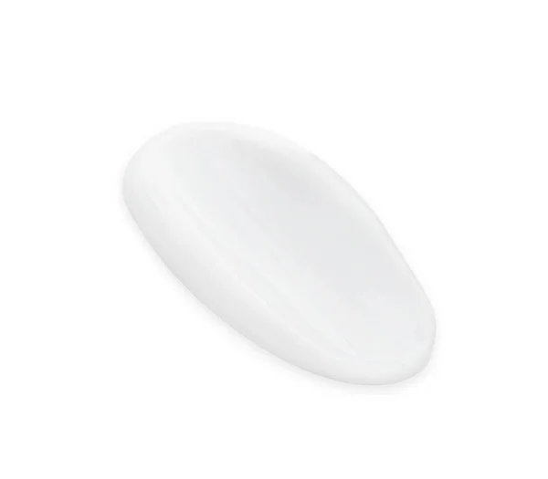 白で単離されたボディクリームのサンプル — ストック写真