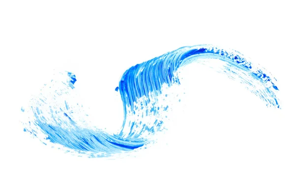 Μουτζούρα Από Μπλε Μάσκαρα Για Βλεφαρίδες Λευκό Φόντο — Φωτογραφία Αρχείου