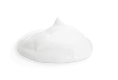 Vücut beyaz zemin üzerine krem örneği