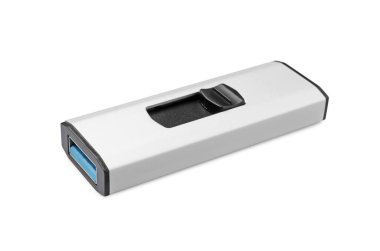 Modern usb flash diski beyaza izole edildi