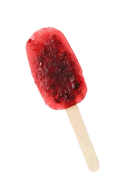 Delicioso Hielo Mora Aislado Blanco Paleta Frutas — Foto de Stock