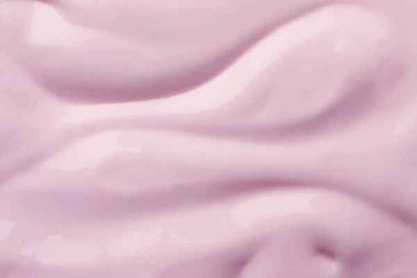 Smaklig Ekologisk Yoghurt Som Bakgrund Ovanifrån — Stockfoto