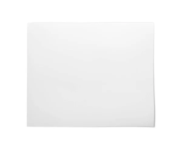 Foglio Carta Forno Isolato Bianco — Foto Stock