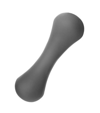 Beyaz halterde gri halterler var. Ağırlık eğitim ekipmanları