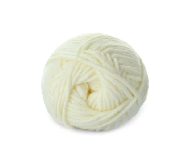 Clew Soft Woolen Yarn Isolated White — Stock Photo, Image