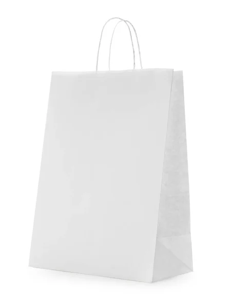 Blank Paper Bag White Background Space Design — 图库照片