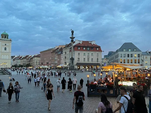 Varsaw Polen Juli 2022 Utsikt Över Trånga Old Town Market — Stockfoto