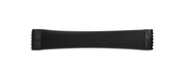 Beyaz üzerine izole edilmiş siyah şeker çubuğu