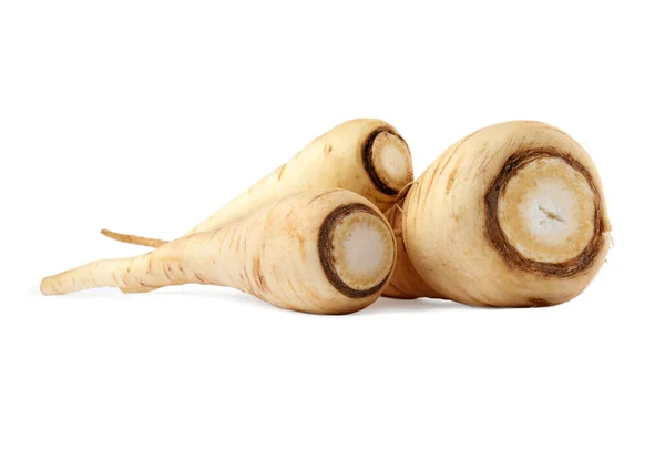 Tasty Fresh Ripe Parsnips White Background Royalty Free Stock Photos