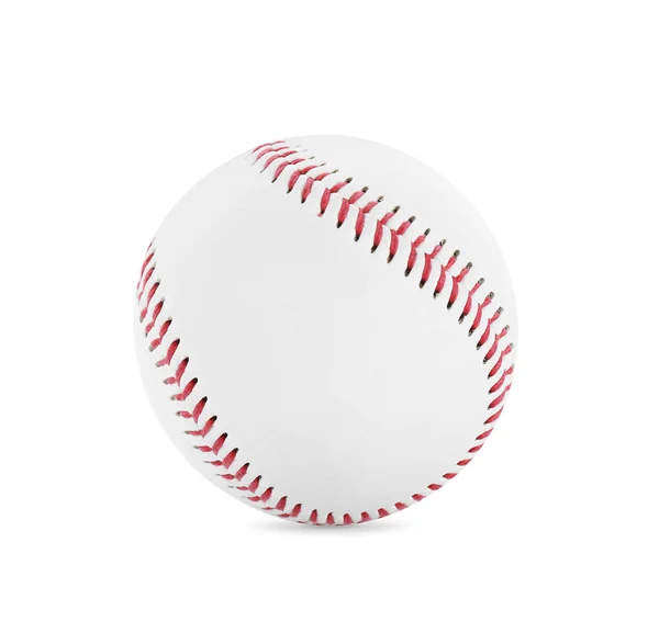 Pallone Baseball Isolato Bianco Attrezzature Sportive — Foto Stock