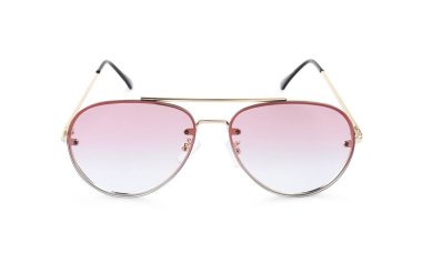 New stylish sunglasses isolated on white. Fashionable accessory