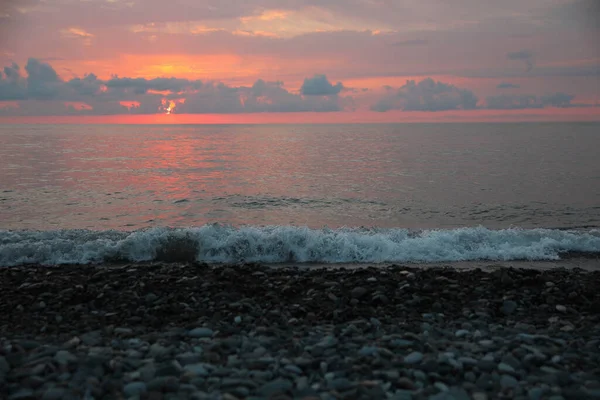 Picturesque View Sunset Clouds Sea —  Fotos de Stock
