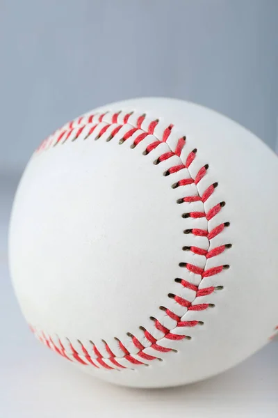 Vista Vicino Della Palla Baseball Attrezzature Sportive — Foto Stock