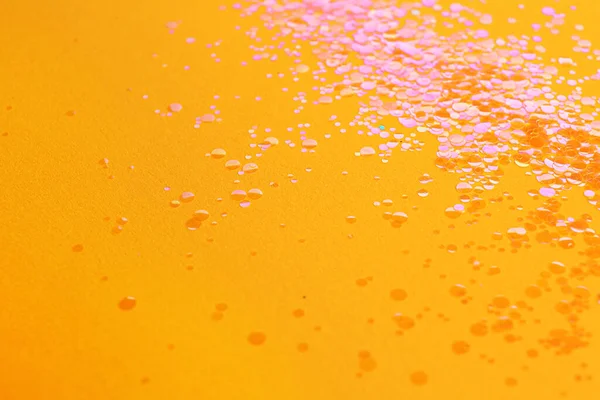 Stapel Glanzende Heldere Glitter Oranje Achtergrond — Stockfoto