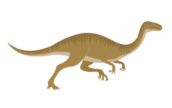 古老的穿山甲 侏罗纪食草恐龙 史前动物和古生物 在白色背景上孤立的矢量卡通画 — 图库矢量图片