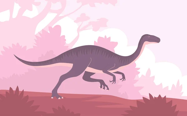 Ancient Dinosaur Prehistoric Pangolin Jurassic Period Paleontology Animals Cartoon Vector — ストックベクタ