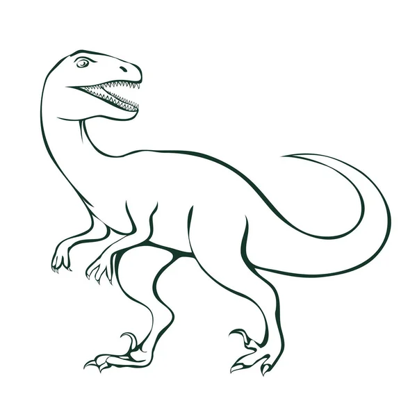 Velociraptor Nebezpečnými Drápy Predátorský Dinosaurus Jurského Období Silný Lovecký Dravec — Stock fotografie