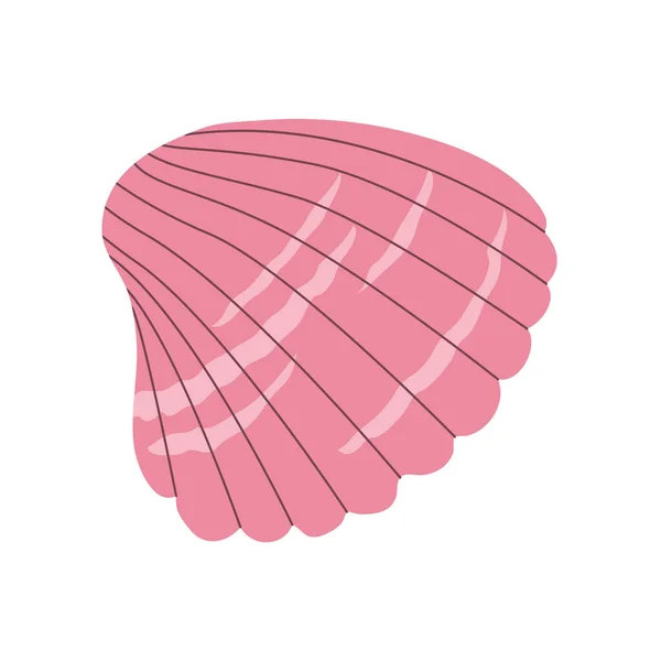 Coquillage Escargot Coquillage Marin Tordu Sous Marin Forme Spirale Mollusques — Image vectorielle