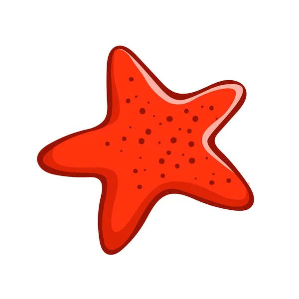 Clam Starfish Sea Shellfish Underwater Life Fauna Symbol Beach Summer - Stok Vektor