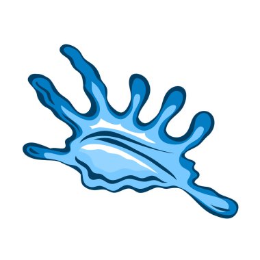 Deniz kabuğu. Deniz altı bükülmüş kabuk. Deniz altı yumuşakçaları. Kadınlar için dekorasyon. Çizgi film vektör çizimi beyaz arkaplanda izole edildi. El çizimi biçimi