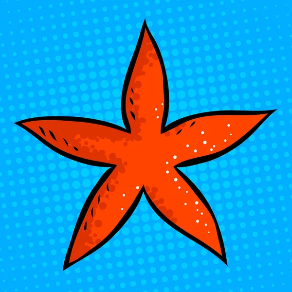 Clam Starfish Sea Shellfish Underwater Life Fauna Symbol Beach Summer — Stock Vector