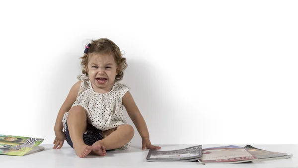 Baby crying — Stock Photo, Image