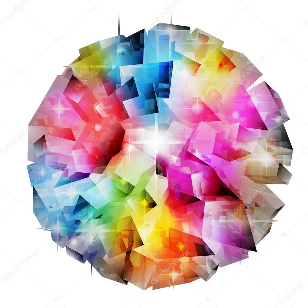 Abstract ball including clipping path