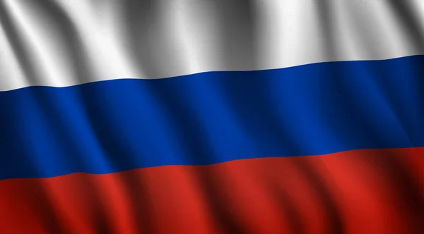 Waving Flag Russia Country Russia Located East Europe — Stock Photo, Image