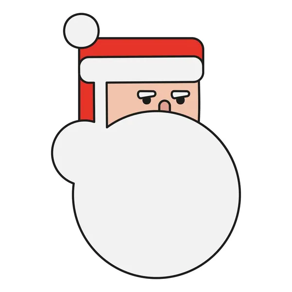 Święty Mikołaj Świąteczny Projekt Naklejki Świątecznej Ilustracja Wektora — Wektor stockowy