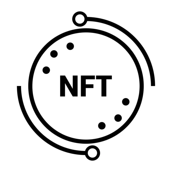 Ikona Nft Ilustracja Wektora — Wektor stockowy