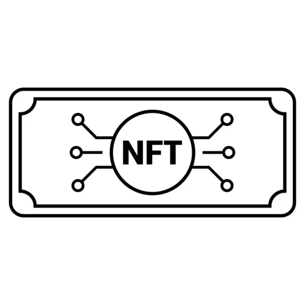 Nft Mint Pénznem Vektor Ikon Design — Stock Vector