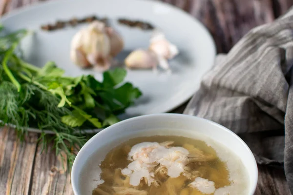 Kholodets Oder Studen Ein Russisches Gericht Aus Gekochtem Schweinefleisch Hühner — Stockfoto