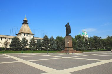 Lenin'in Meydanı Astrahan'görünümünü