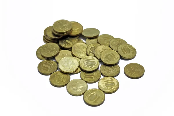 A stacks of gold coins — Stock Photo, Image