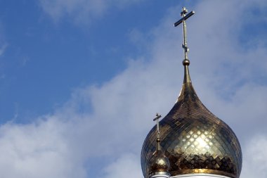 Altın kilise kubbeleri portre