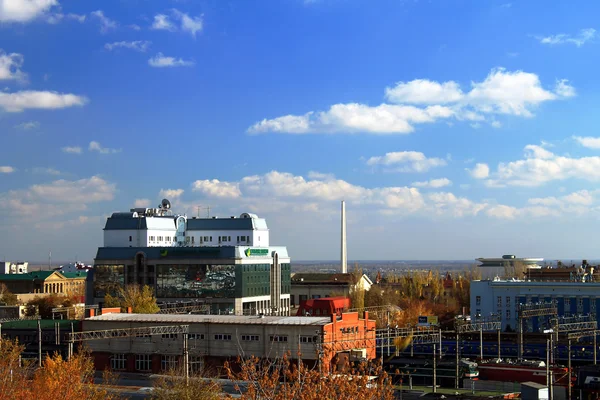 Вид на Сбербанк в центре Волгограда — стоковое фото