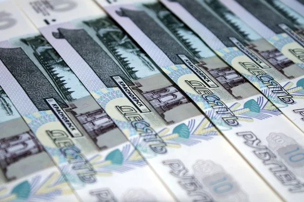 Antecedentes de la emisión de billetes de diez rublos, 1997 —  Fotos de Stock