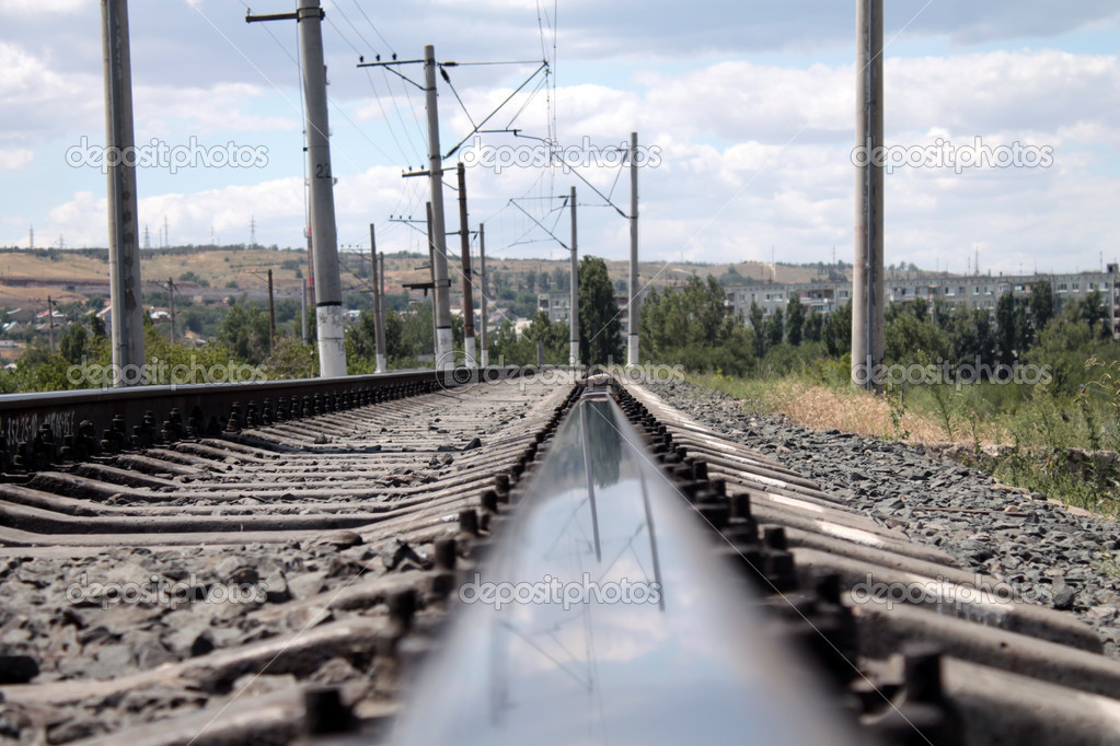 Railroad. Rails
